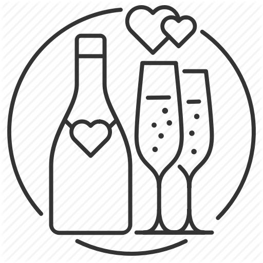 Bottle, Champagne, Flutes, Marriage, Toast, Wedding, Wedding