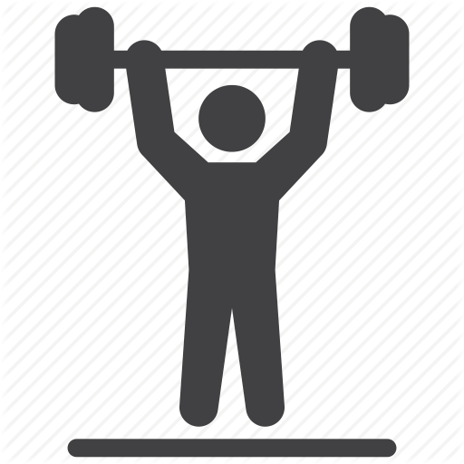 Bodybuilder, Lift, Weight, Weightlifting Icon