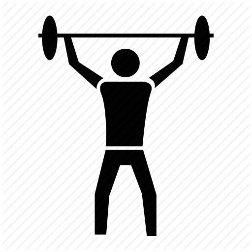 Athletics, Gym, Sports, Weight Lifting, Weightlifting Icon