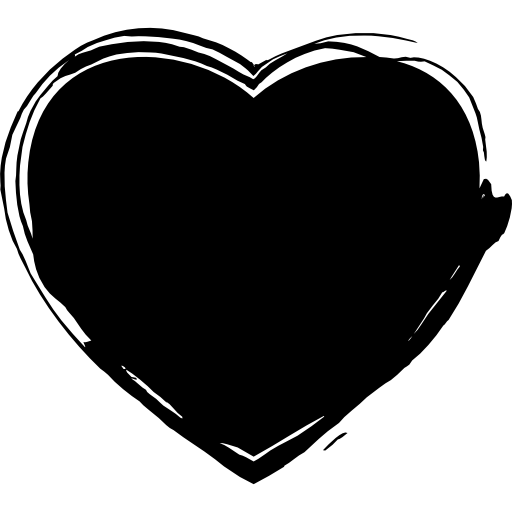 Heart With Weird Line Border Icons Free Download