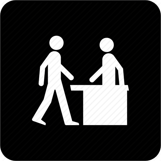 Admission, Desk, Enquiry, Help, Operator, Reception, Welcome Icon