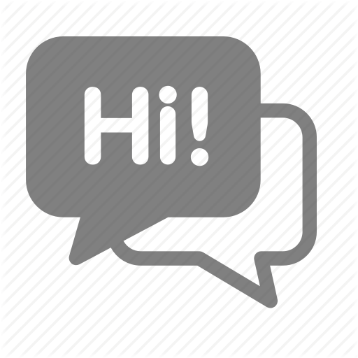 Bubble, Chat, Hi, Message, Speech, Talk, Welcome Icon