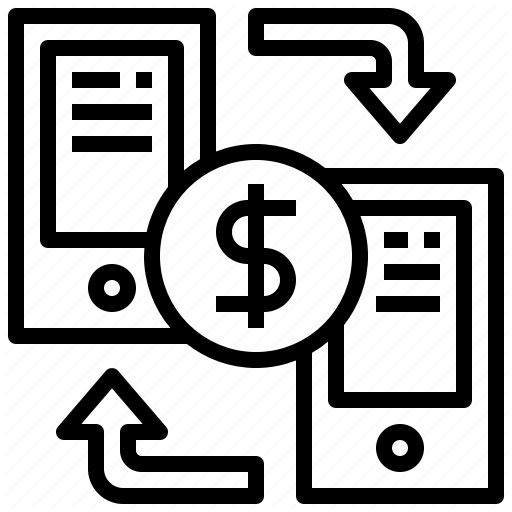 Internet Mobile Payment Banking Icon Using Smartphone And Bank Card