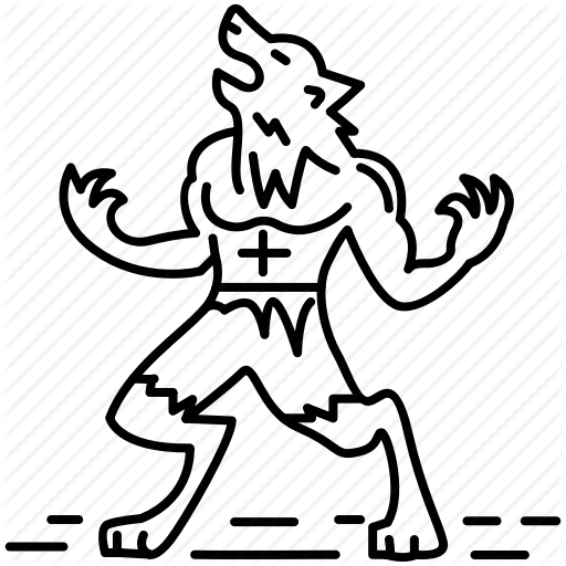 Halloween, Horror, Monster, Scary, Treat Or Trick, Werewolf, Wolf Icon