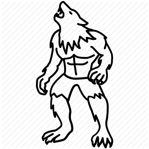 Beast, Lycan, Lycanthrope, Man, Werewolf, Wolf, Wolfman Icon