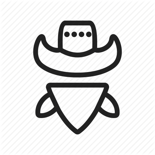 Bandit, Burglar, Cowboy, Hat, Thief, West, Western Icon