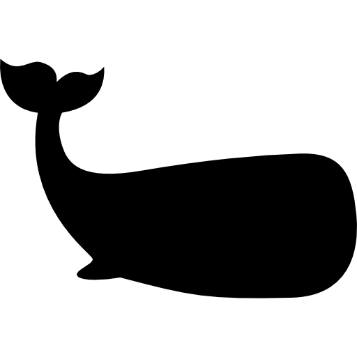 Whale Facing Right Icons Free Download