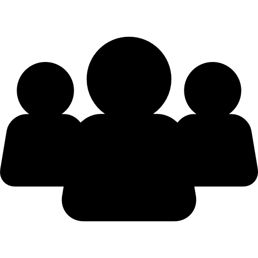 Users Group Black Silhouette