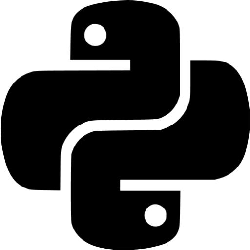 Black Python Icon