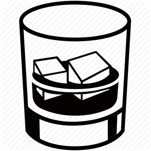 Alcohol, Drink, Glass, Ice, Liquor, Spirits, Whiskey Icon