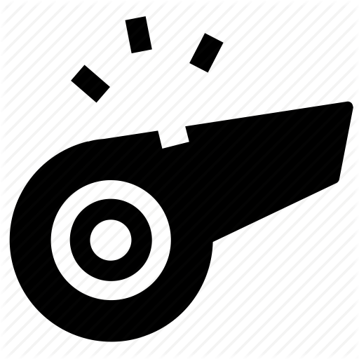 Coach, Foul, Match, Play, Referee, Sports, Whistle Icon