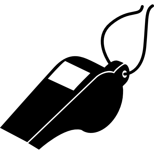 Football Whistle Of Referee Icons Free Download