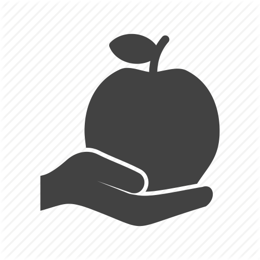 Apple, Food, Fresh, Fruit, Hand, Sweet, Tasty Icon