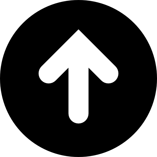 White Arrow Up Inside A Circle Icons Free Download