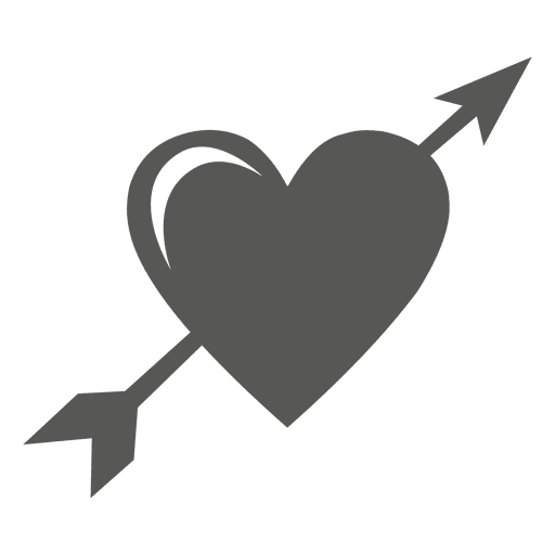 Heart Crossed Arrow Icon
