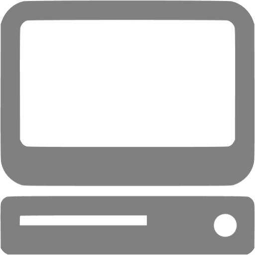 Gray Computer Icon