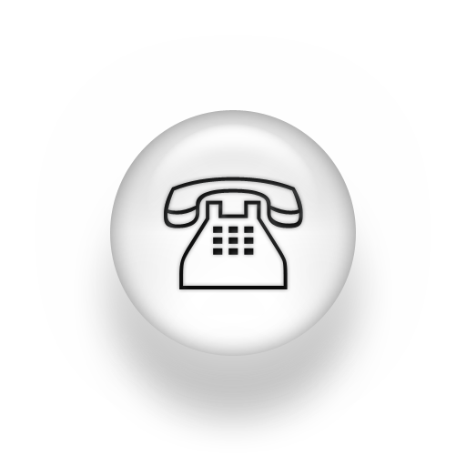 White Telephone Icon