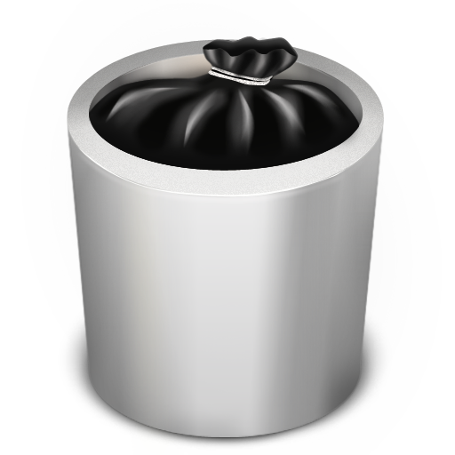 Trash White Full Icon Trash Iconset