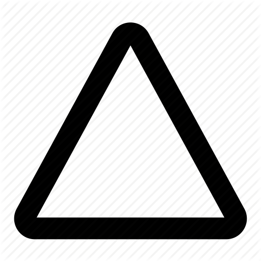 Outline, Triangle Icon