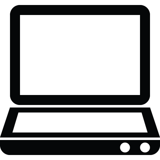 Black And White Laptop Simple Icon Web Icons Png