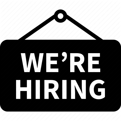 Are, Employment, Hiring, Now, Sign, We, We're Icon