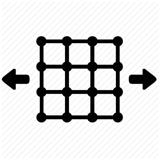 Arrows, Big, Grid, Horizontal, Object, Resize, Wide Icon