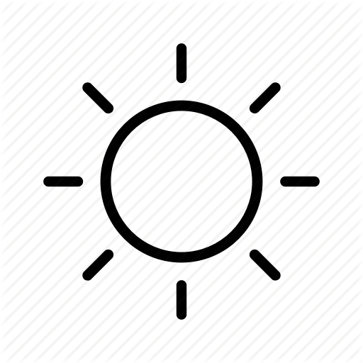 Sun, Sunny, Weather, Widget Icon