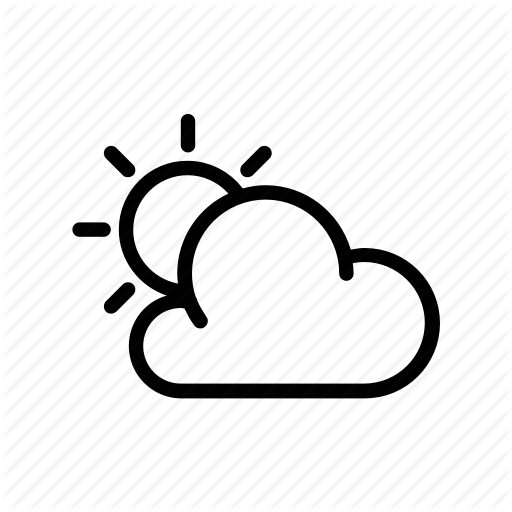 Cloud, Sun, Weather, Widget, Windy Icon