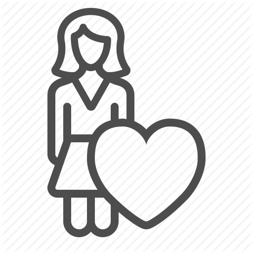 Female, Girl, Heart, Love, People, Wife, Woman Icon