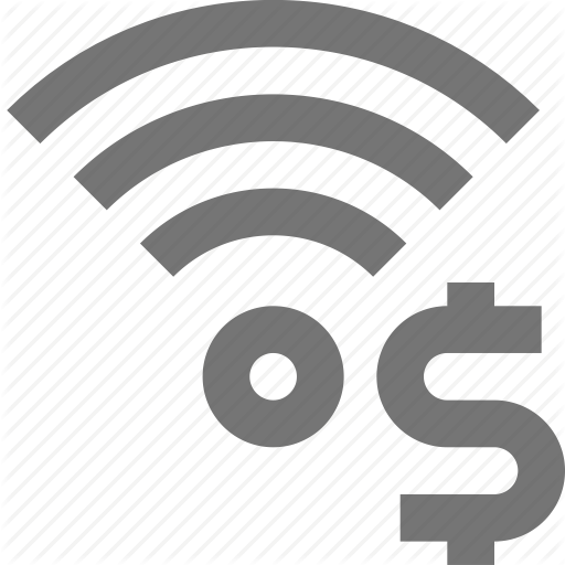 Dollar, Money, Signal, Wifi Icon