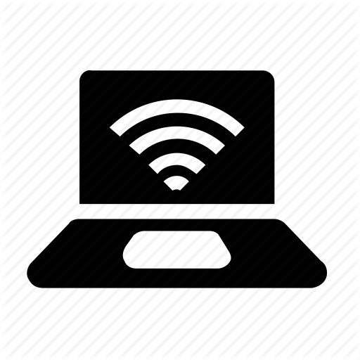 Connection, Laptop, Wifi Icon