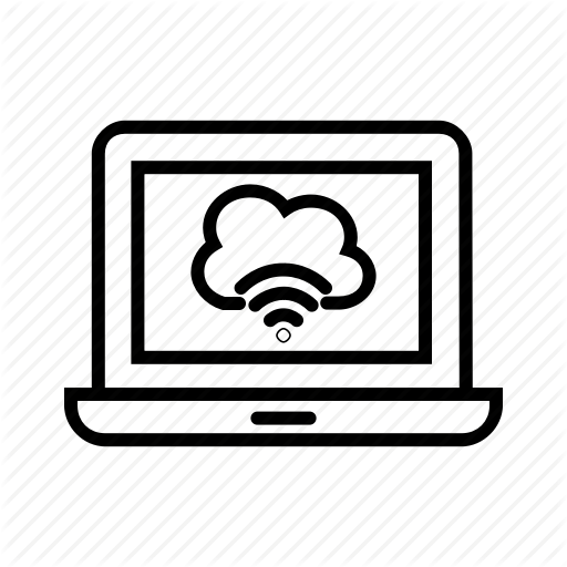 Cloud Network, Cloud Storage, Cloud Upload, Data Transfer, Laptop