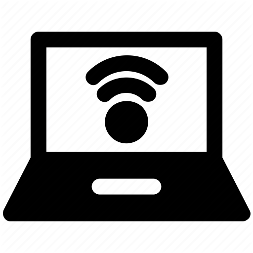 Connection, Data, Internet, Laptop, Network, Wifi Icon