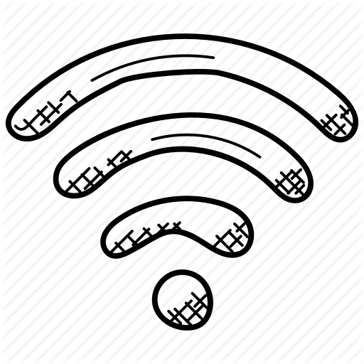 Drawing Connection Wifi Huge Freebie! Download For Powerpoint