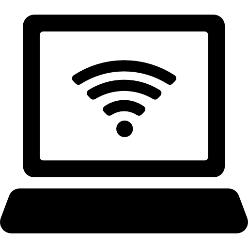Computer With Wifi Signal Icon Hotel Signals Freepik