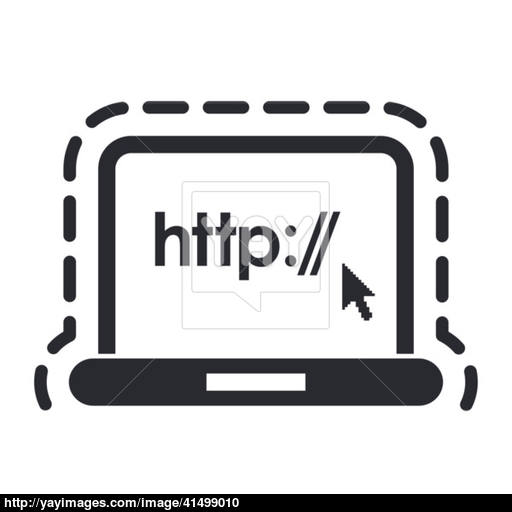 Vector Illustration Of Single Web Protection Icon Vector