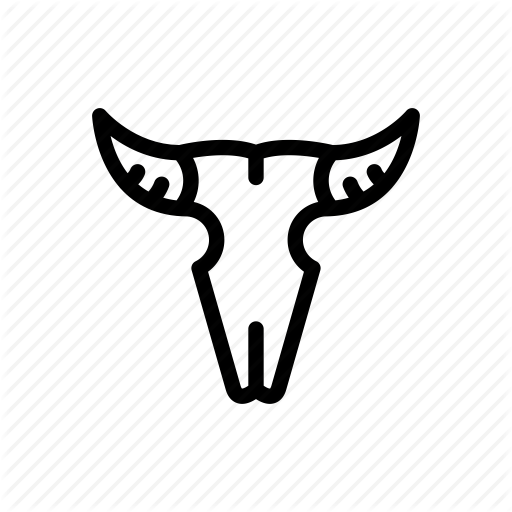 Bones, Bull, Cow, Desert, Skull, West, Wild Icon