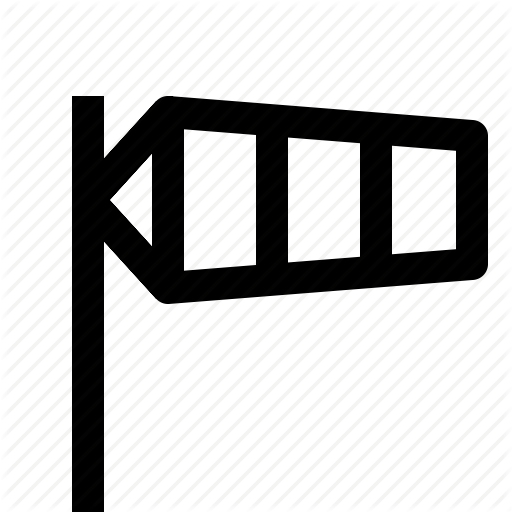 Weather, Wind, Wind Direction Icon