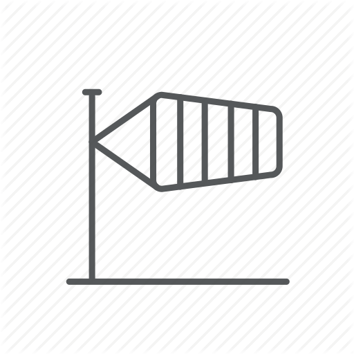 Air, Blow, Flag, Speed, Wind Icon