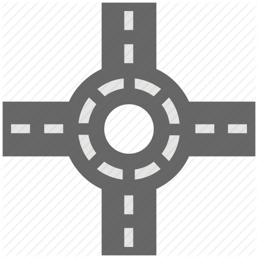 Drive Roundabout, Highway, Road Intersection, Road Roundabout