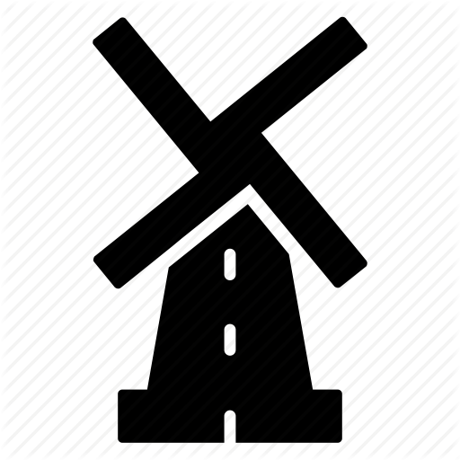 Dutch, Mill, Moulin, Netherlands, Wind, Windmill Icon