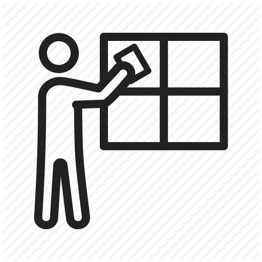 Cleaning, Glass, Man, Washer, Water, Window, Work Icon