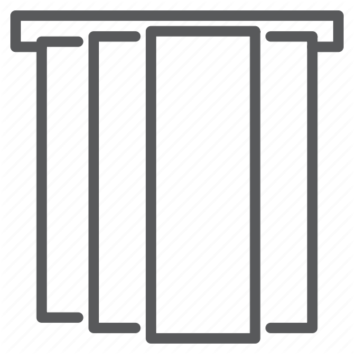 Blinds, Curtains, Interior, Jalousie, Japanese, Panel, Window Icon