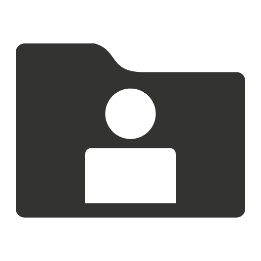 Folder Person Icon