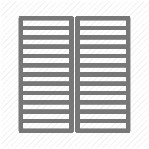 Blinds, Closed, Shade, Shutters, Window Icon