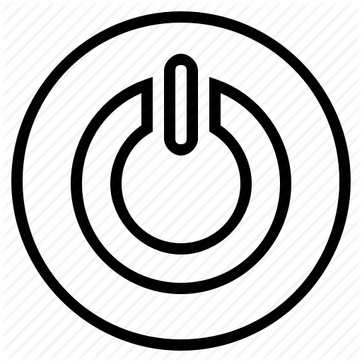 Computer, Connection, Email, Internet, Logout, Outline, Shutdown Icon