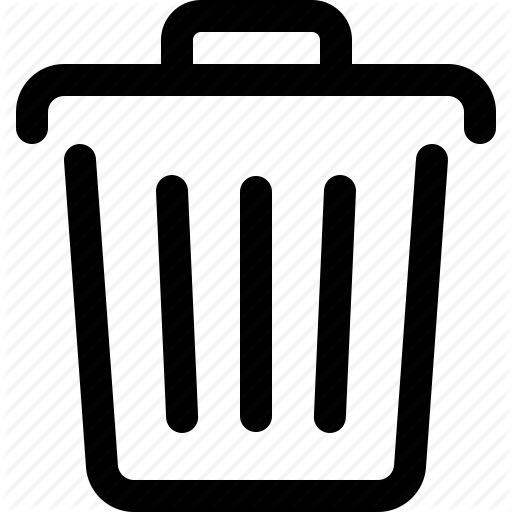 Delete, Dump, Trash, Trash Bin, Trash Can, Trashcan, Waste Basket Icon