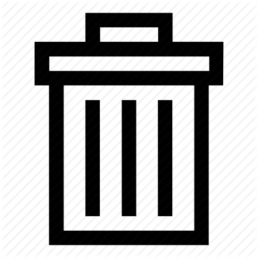 Delete, Remove, Trash, Trash Bin, Trash Can Icon