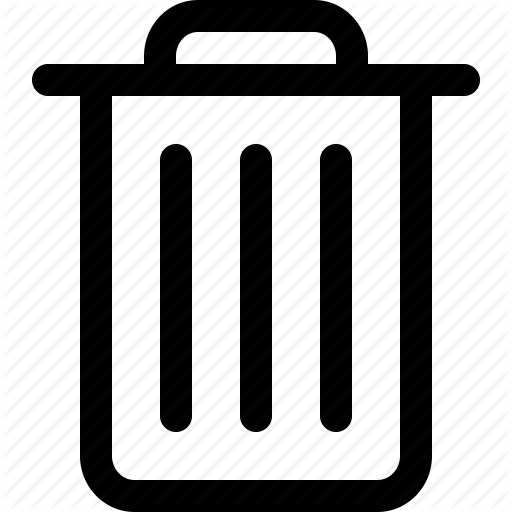 Bin, Can, Delete, Garbage, Junk, Rubbish, Trash Icon