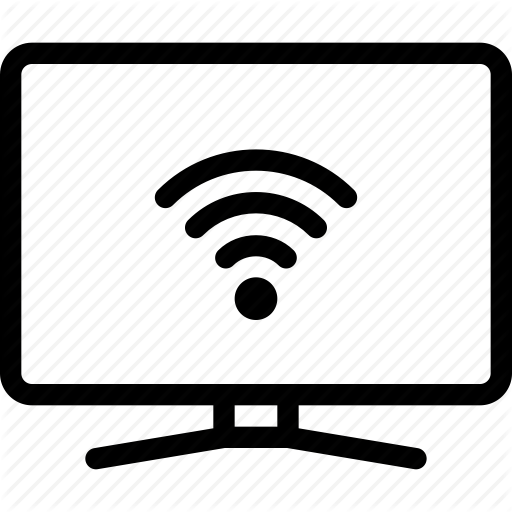 Connection, Network, Smart, Tv, Wifi Icon